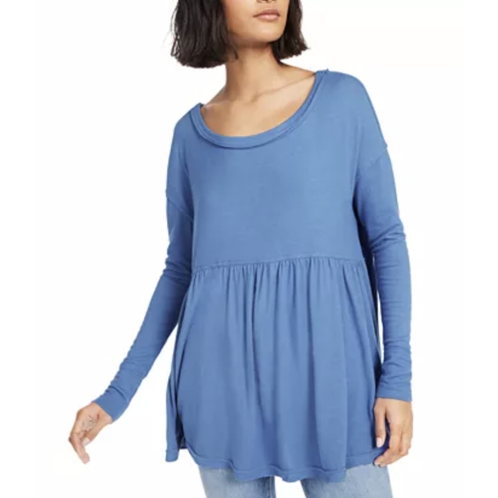 {Free People} New Forever Your Girl Babydoll Tee